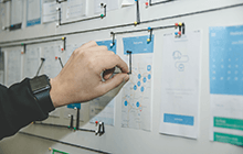 Move faster by revealing the process through sketches, whiteboards and by printing your work out